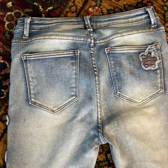Oli & Hali flower patch jeans size Large - Picture 6 of 6